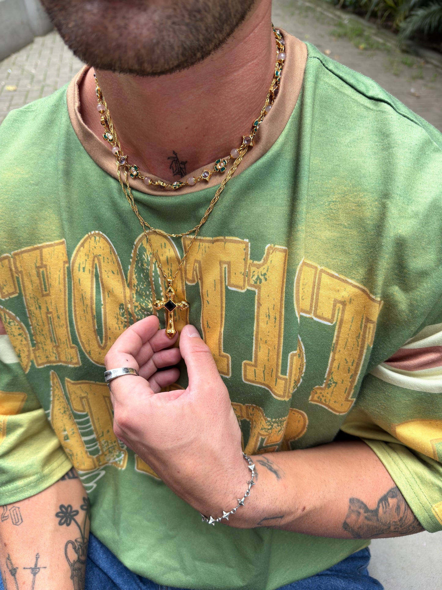 Trinity Cross Necklace